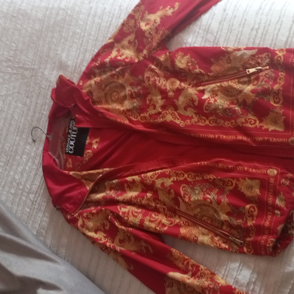 Versace red and gold jacket